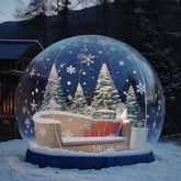NB-TE048 Inflatable snow globe Christmas bubble house Balloon blowing bounce house for jumping